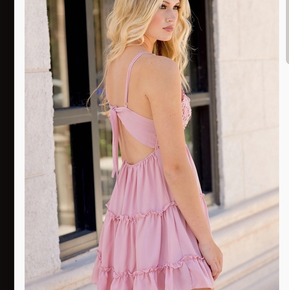 Military Hippie Dresses & Skirts - NWT Veronica Ruffle Lace Dress